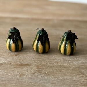 Vintage Y2K Russ Berrie UK Autumn Place Card Holder Collection, 3 Gourds